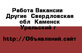 Работа Вакансии - Другие. Свердловская обл.,Каменск-Уральский г.